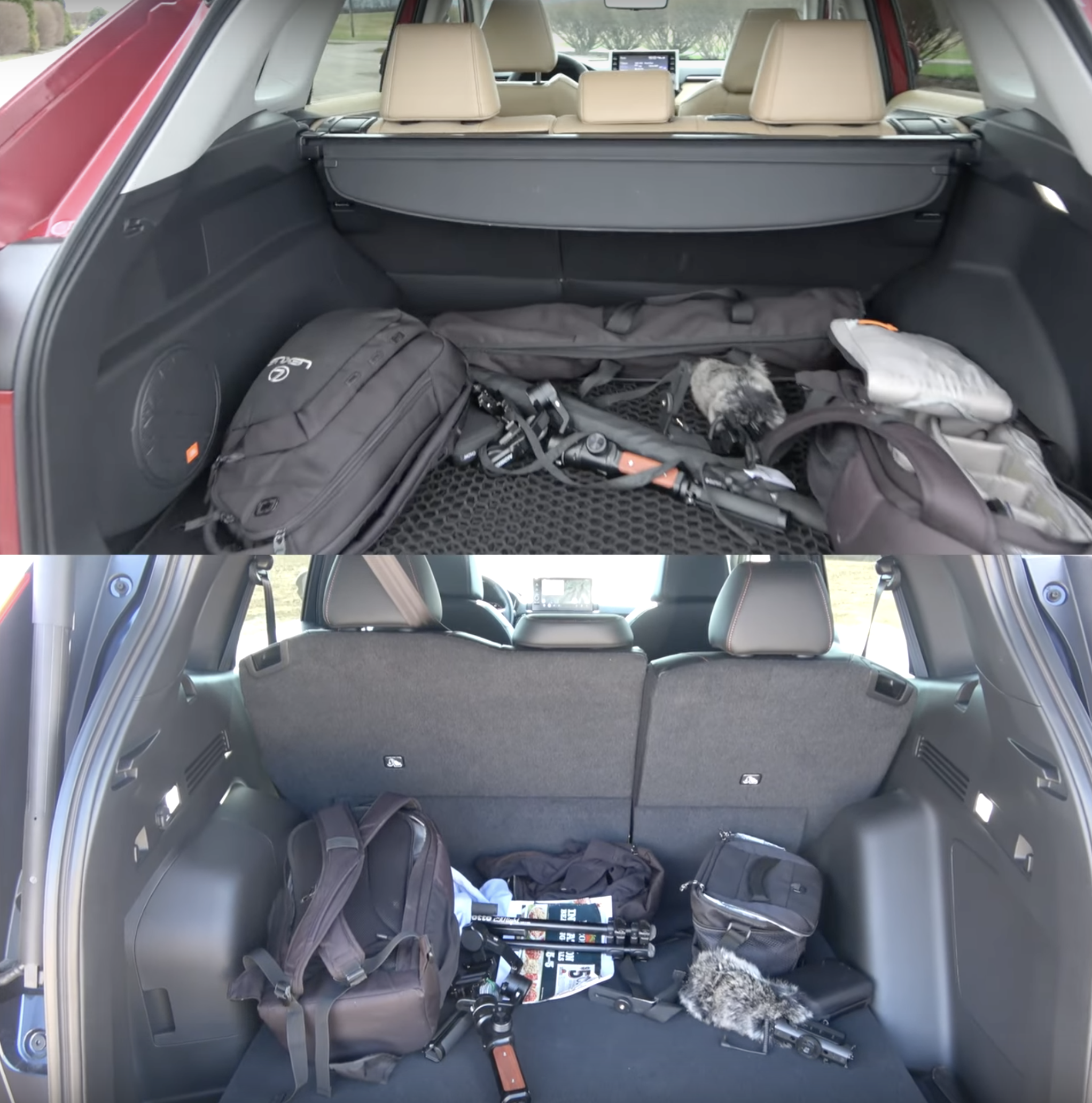 Cargo comparison between the CR-V and RAV4