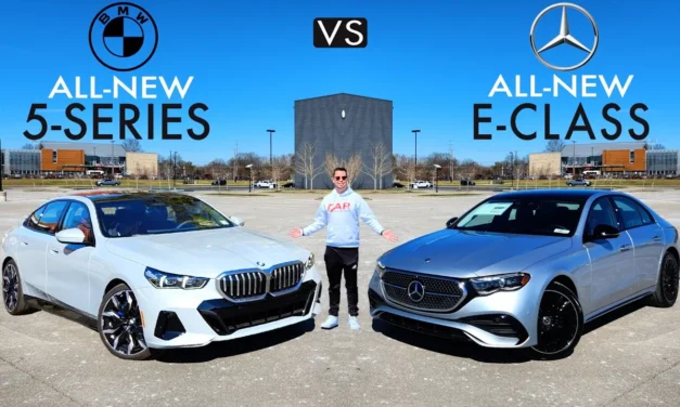NEW Baby Flagships! 2024 BMW 5-Series vs. 2024 Mercedes E-Class