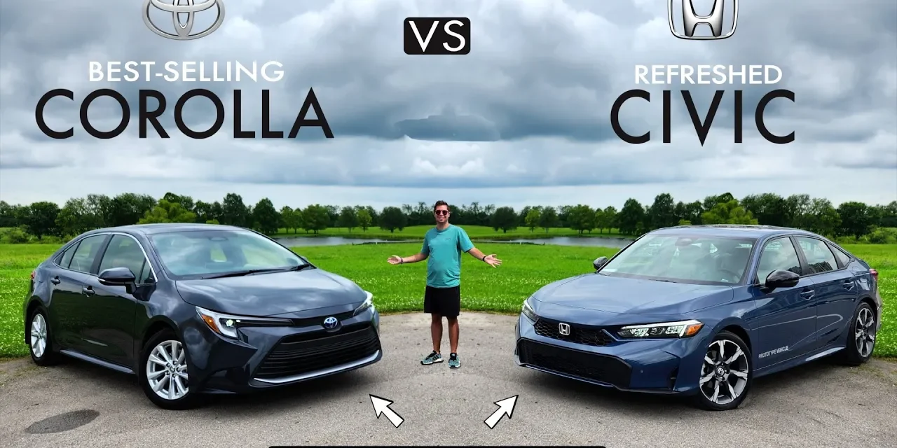 Small, Affordable, MPGs! 2025 Honda Civic vs. 2024 Toyota Corolla