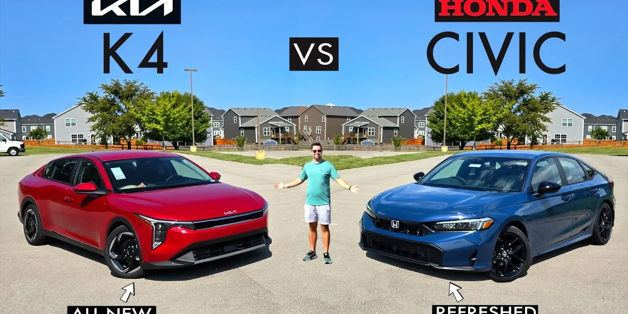 Competitive Compacts! 2025 Kia K4 vs. 2025 Honda Civic Sport