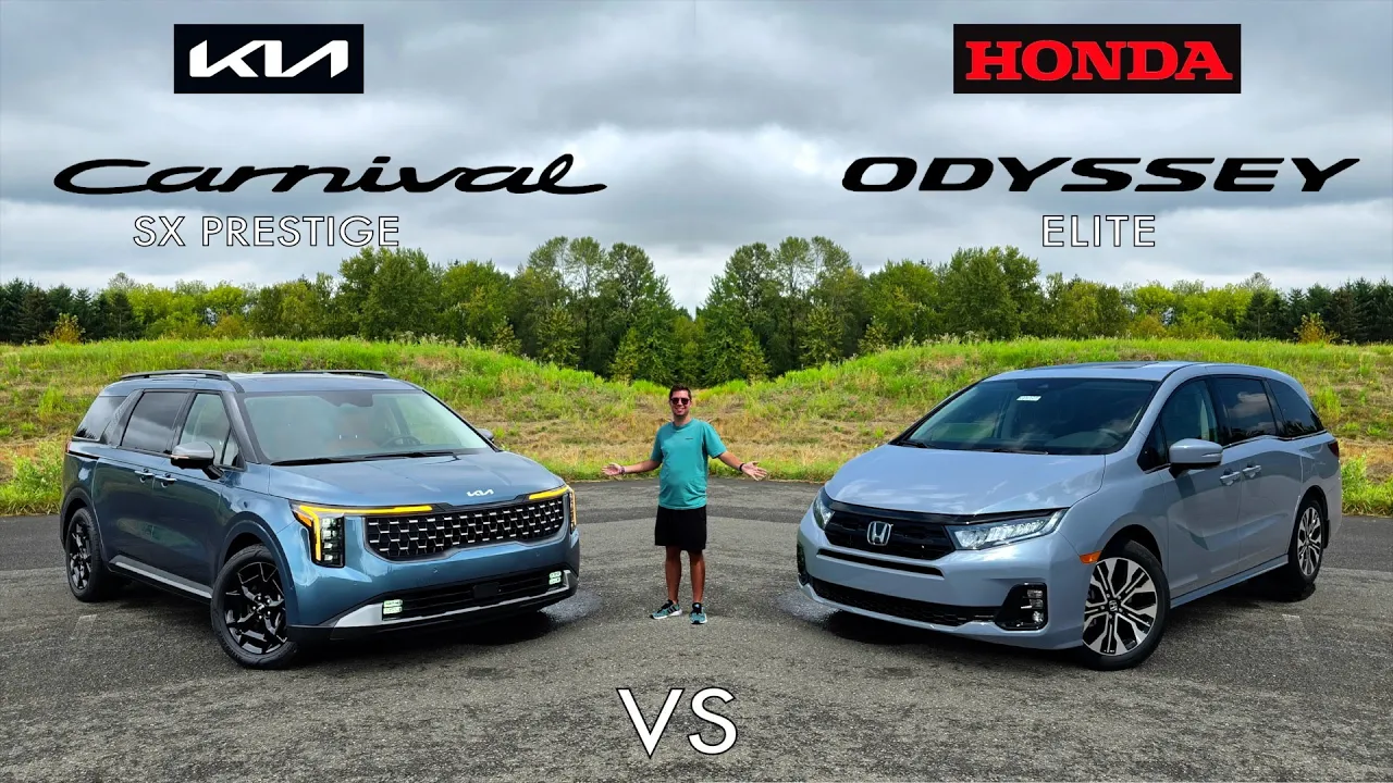 Big Minivan Battle! 2025 Kia Carnival vs. 2025 Honda Odyssey