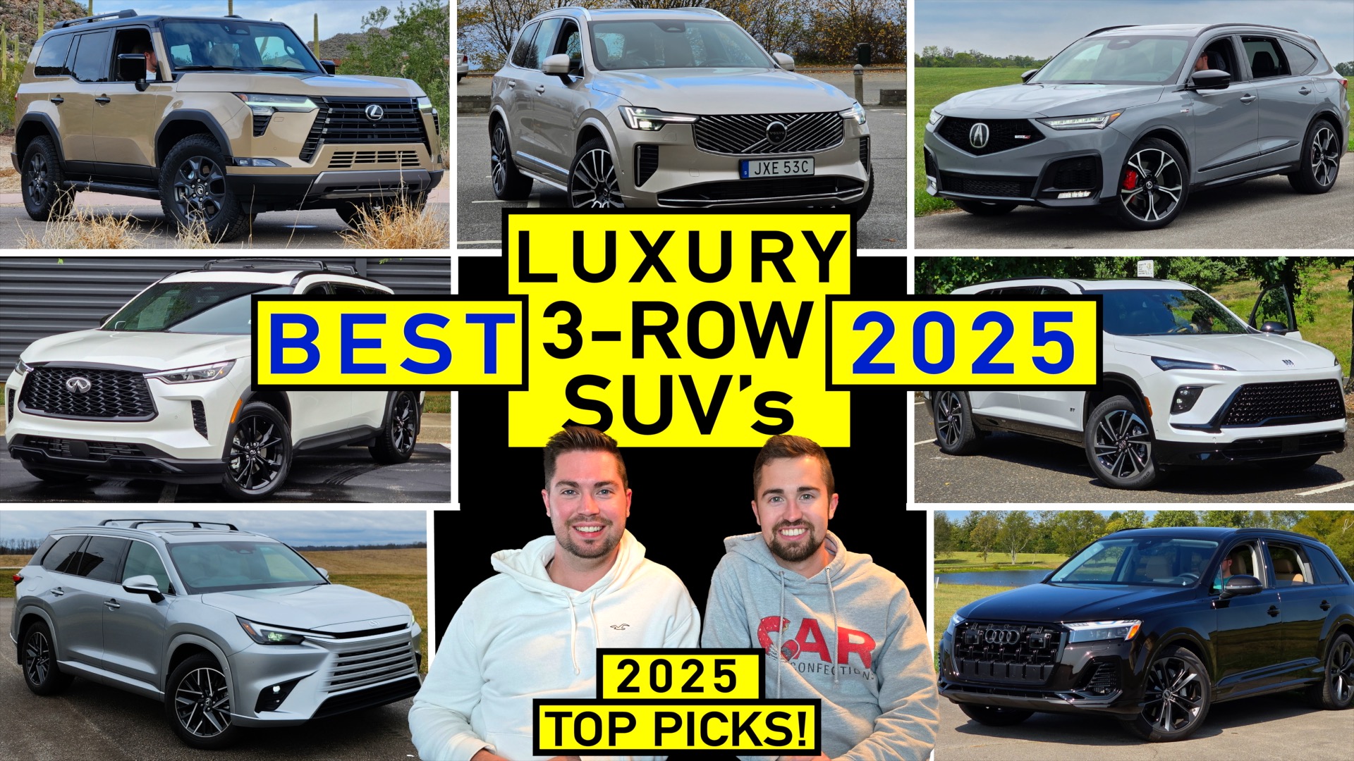Luxury Midsize 2Row SUVs Sound Level Readings Car Confections