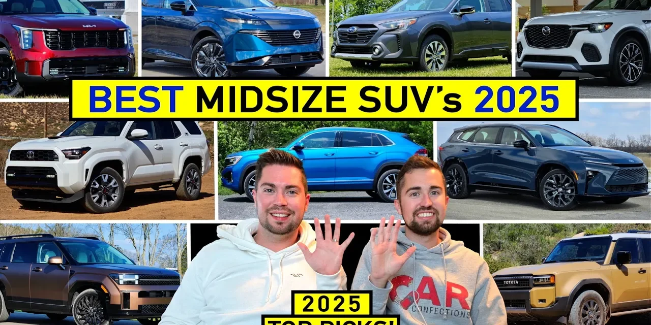 Best 10 Midsize Two-Row SUVs for 2025 – Our Expert Picks