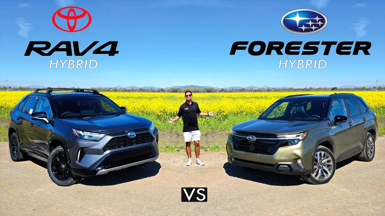 Surprisingly Similar! 2025 Subaru Forester Hybrid vs. 2025 Toyota RAV4 Hybrid