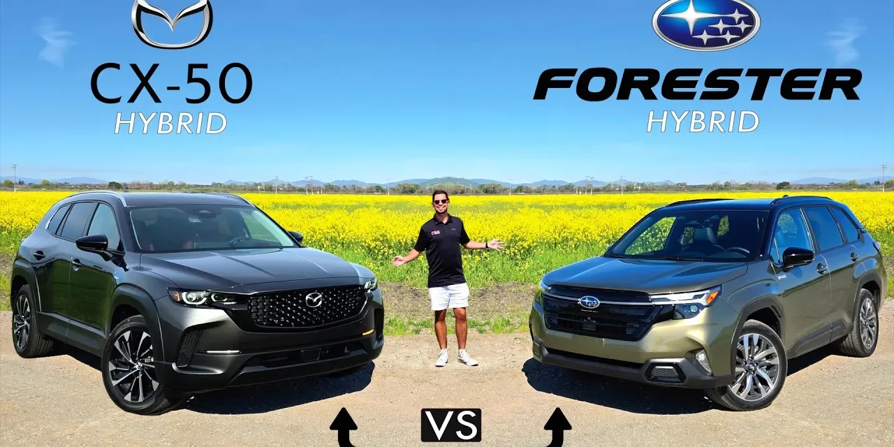 Hybrid Head-to-Head! 2025 Mazda CX-50 Hybrid vs. 2025 Subaru Forester Hybrid