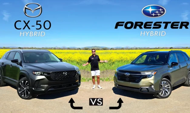 Hybrid Head-to-Head! 2025 Mazda CX-50 Hybrid vs. 2025 Subaru Forester Hybrid